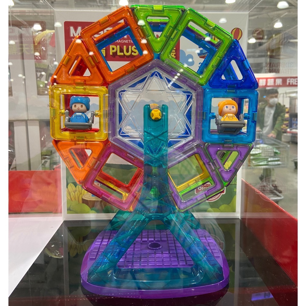 MAGFORMERS 磁性建構片摩天輪PLUS 48片裝-吉兒好市多COSTCO代購-細節圖3