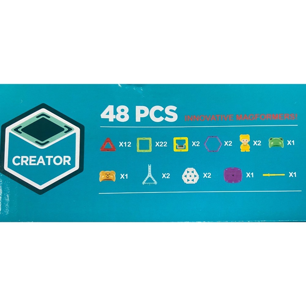 MAGFORMERS 磁性建構片摩天輪PLUS 48片裝-吉兒好市多COSTCO代購-細節圖5