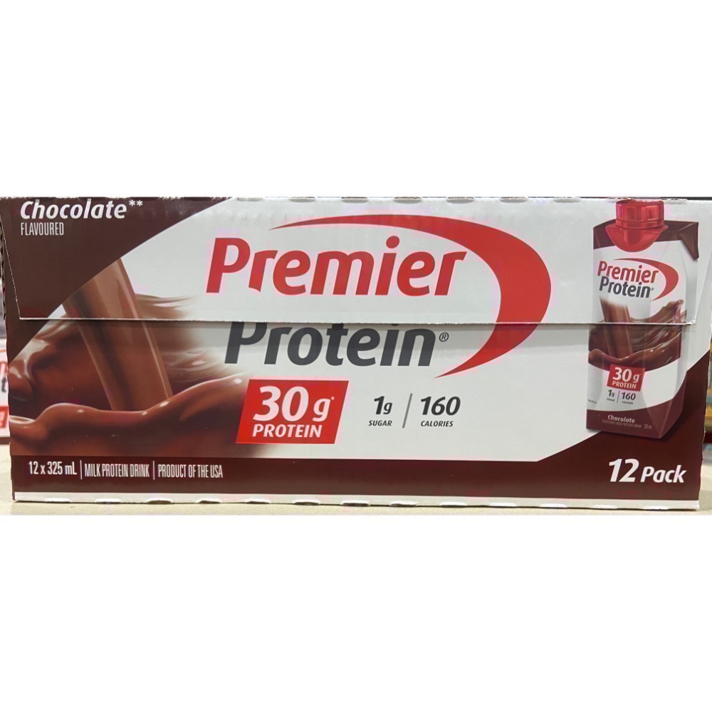 PREMIER 巧克力風味蛋白飲 325毫升X12入-吉兒好市多COSTCO代購-細節圖2