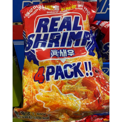 REAL SHRIMP脆蝦頰(70公克X4包入)共280公克-吉兒好市多COSTCO代購