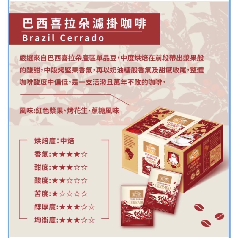 one fresh cup鮮一杯 巴西喜拉朵濾掛咖啡 每包11公克X50包入-吉兒好市多COST-細節圖7