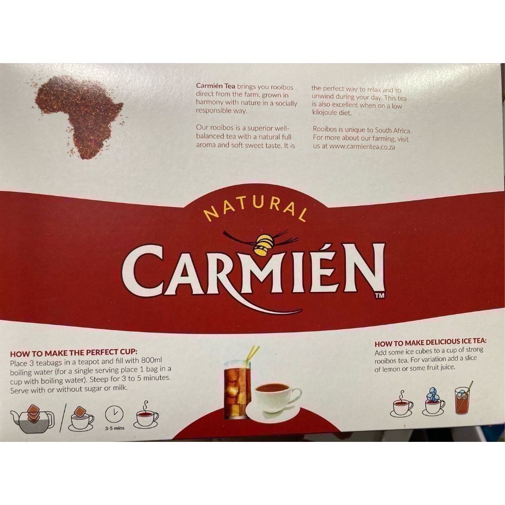 🎉現貨特價！CARMIEN 南非博士茶 南非國寶茶 每包2.5公克X160包入-吉兒好市多COSTCO代購-細節圖2