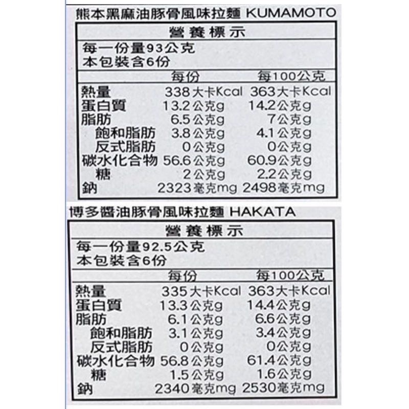 MARUTAI丸太 九州經典三口味拉麵組 (8入共1484公克)九州拉麵三口味組-吉兒好市多COSTCO代-細節圖4