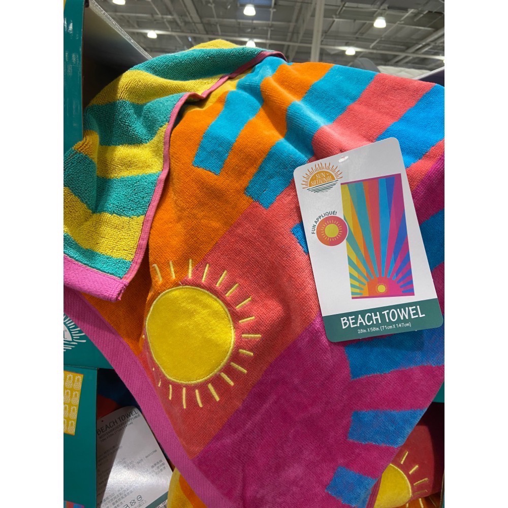 🎉現貨特價！SUN SATIONAL 純棉海灘巾 尺寸:71X147公分-吉兒好市多COSTCO代購-規格圖10