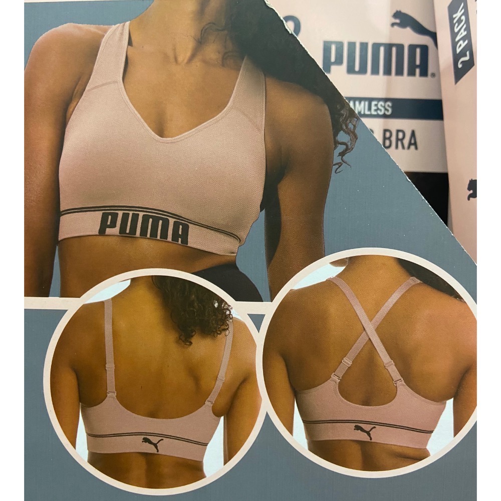 🎉現貨特價！PUMA 女運動內衣兩件組  美國尺寸:S~XL-吉兒好市多COSTCO代購-細節圖2