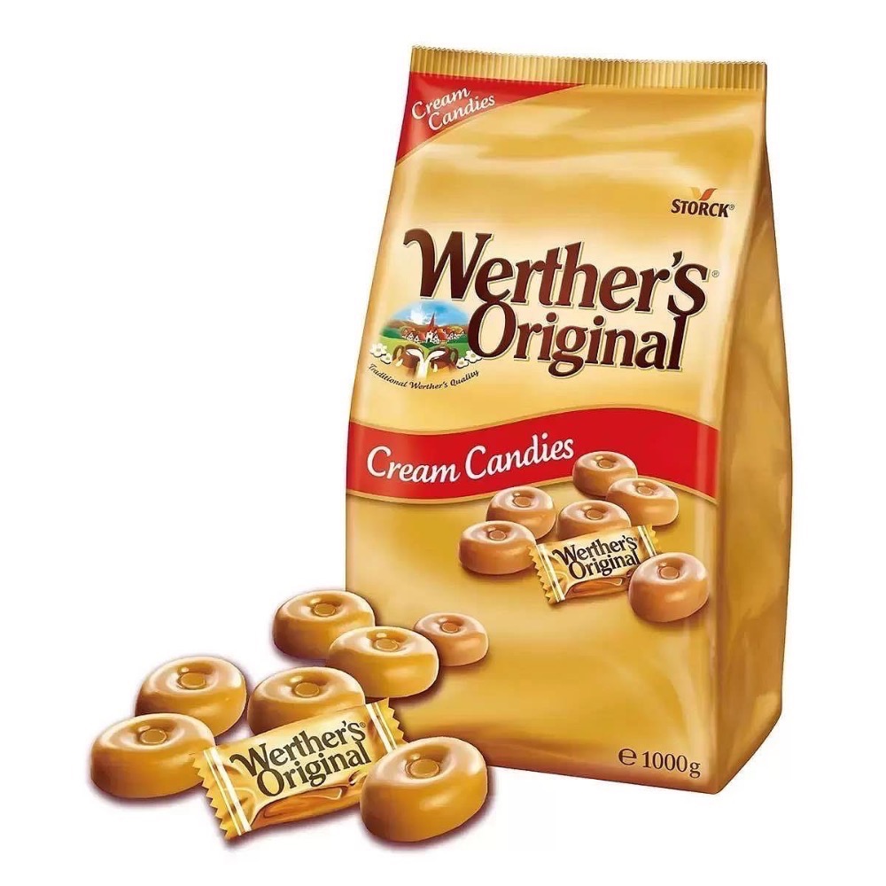 Werther＇s道地的偉特  奶油太妃糖 原味鮮奶油糖 1000公克-吉兒好市多COSTCO代購-細節圖2