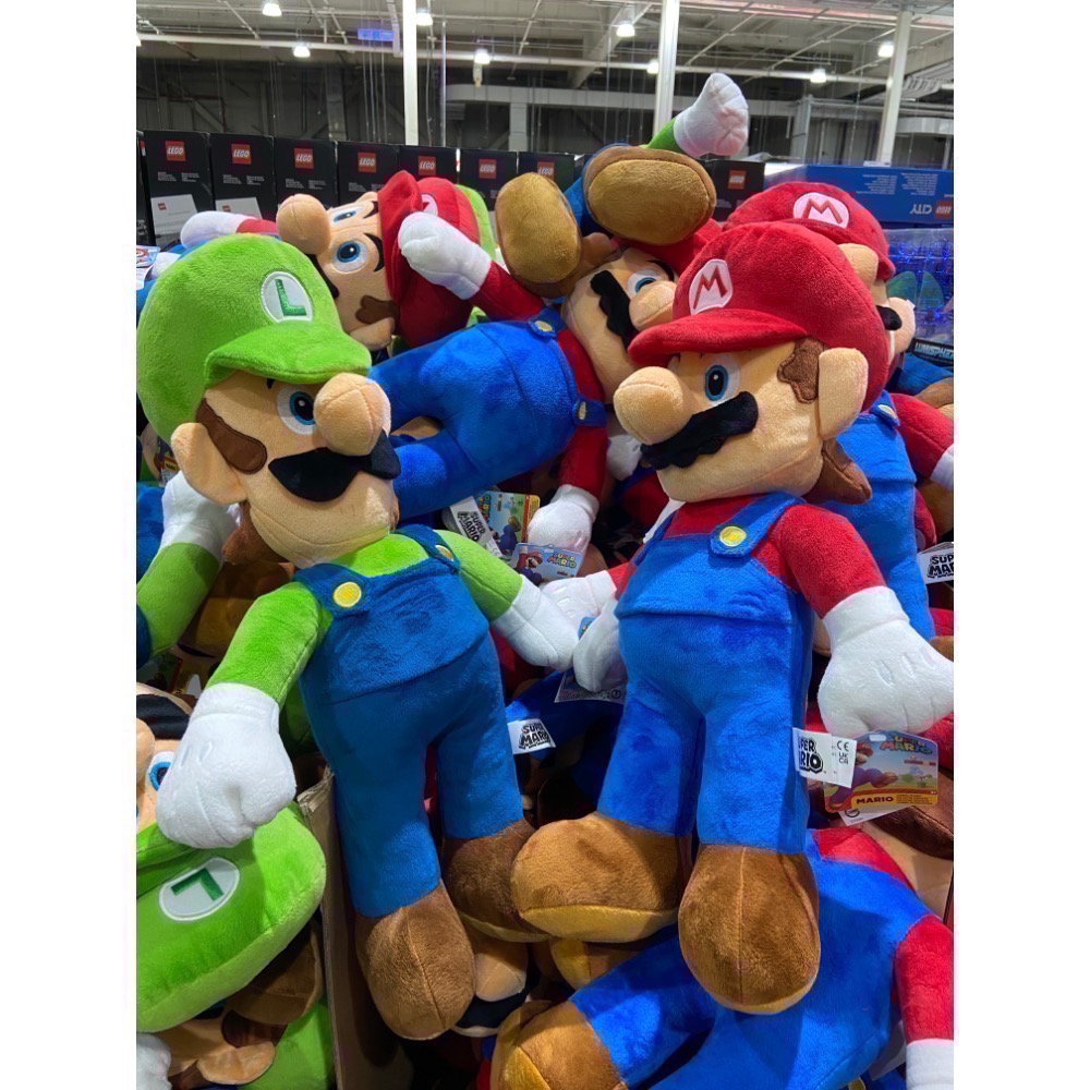 20吋瑪利歐/路易吉絨毛玩偶-吉兒好市多COSTCO代購-細節圖3