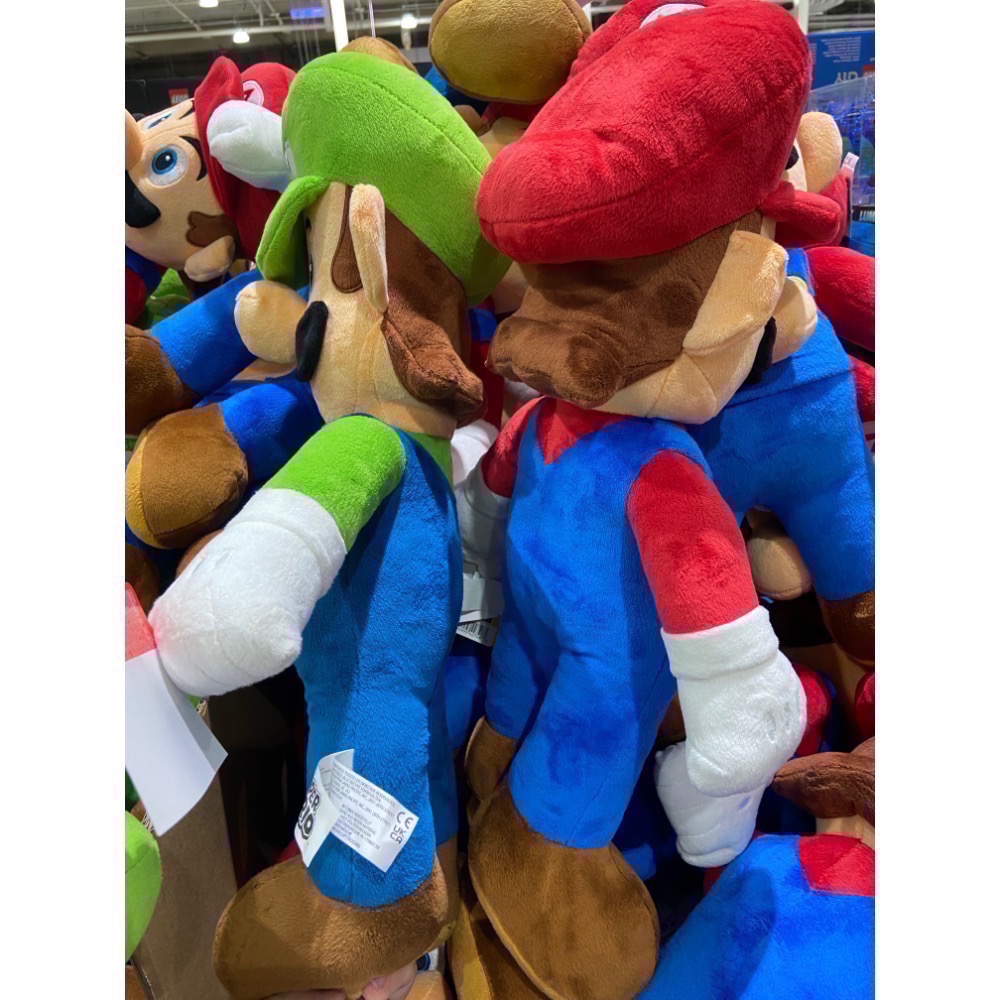 20吋瑪利歐/路易吉絨毛玩偶-吉兒好市多COSTCO代購-細節圖4