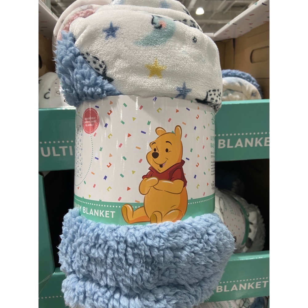 DISNEY 迪士尼經典卡通幼兒舒適毯 尺寸:88X114公分 360/300GSM-吉兒好市多COSTCO代購-規格圖11