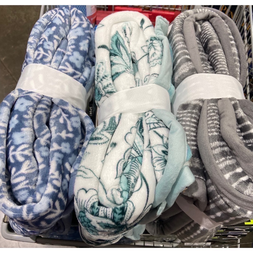 🎉現貨特價！Fraiche Maison印花舒適毯 尺寸:152X177公分(三款花色可選)-吉兒好市多COSTCO-細節圖2