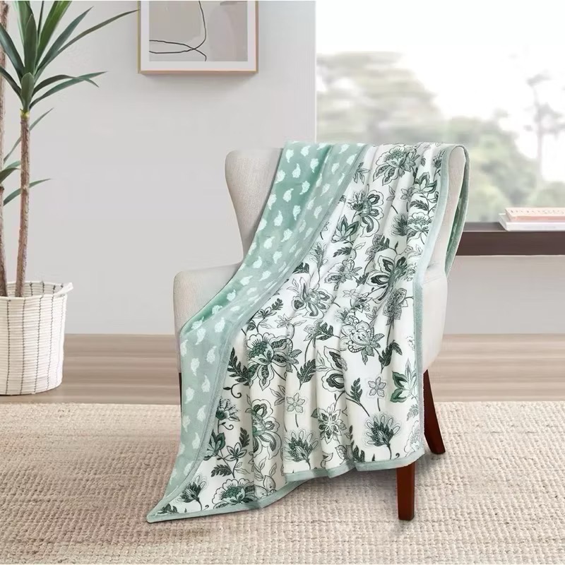 🎉現貨特價！Fraiche Maison印花舒適毯 尺寸:152X177公分(三款花色可選)-吉兒好市多COSTCO-細節圖6