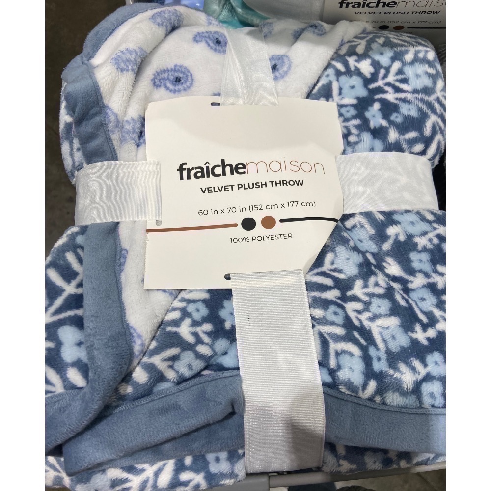 🎉現貨特價！Fraiche Maison印花舒適毯 尺寸:152X177公分(三款花色可選)-吉兒好市多COSTCO-規格圖10