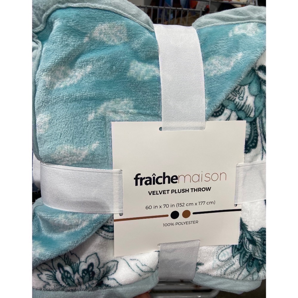 🎉現貨特價！Fraiche Maison印花舒適毯 尺寸:152X177公分(三款花色可選)-吉兒好市多COSTCO-規格圖10