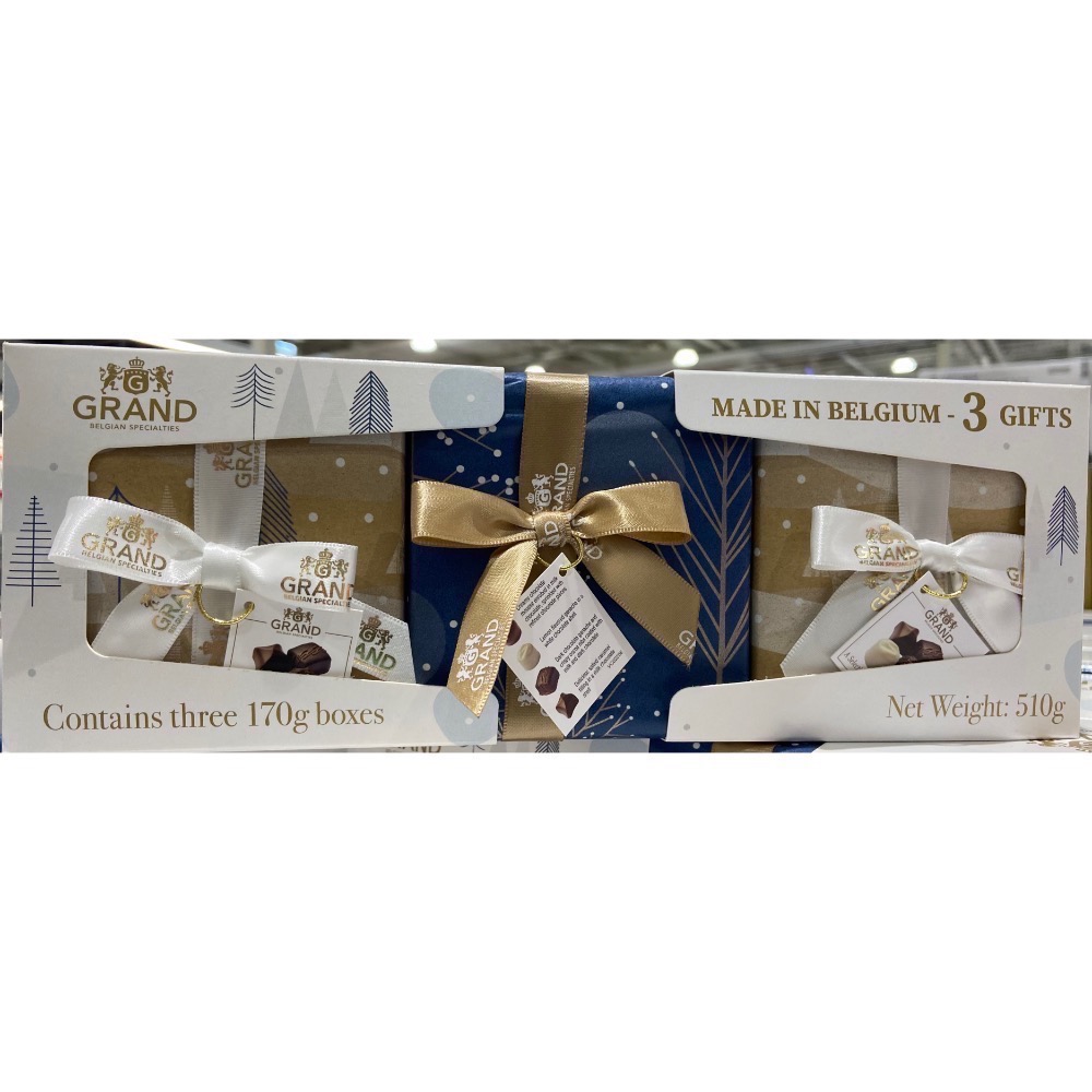 🎉現貨特價！GUDRUN 綜合巧克力禮盒 3盒共510公克-吉兒好市多COSTCO代購-細節圖2