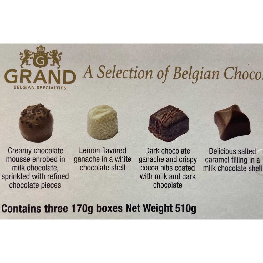 🎉現貨特價！GUDRUN 綜合巧克力禮盒 3盒共510公克-吉兒好市多COSTCO代購-細節圖4