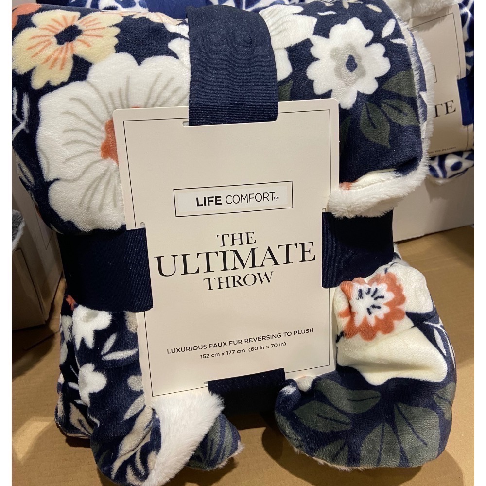 Life Comfort厚絨保暖隨意毯 152x177公 320/330GSM-吉兒好市多COSTCO代-規格圖9
