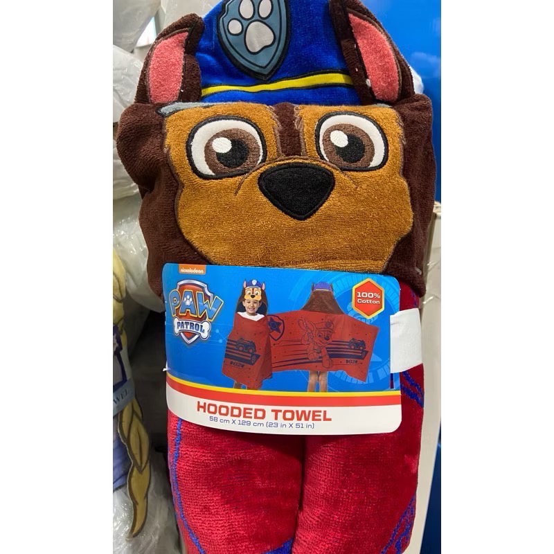 🎉現貨特價！CHARACTER 兒童卡通連帽浴巾 (汪汪隊/史迪奇/小美人魚)500GSM 尺寸:58X129公-規格圖9