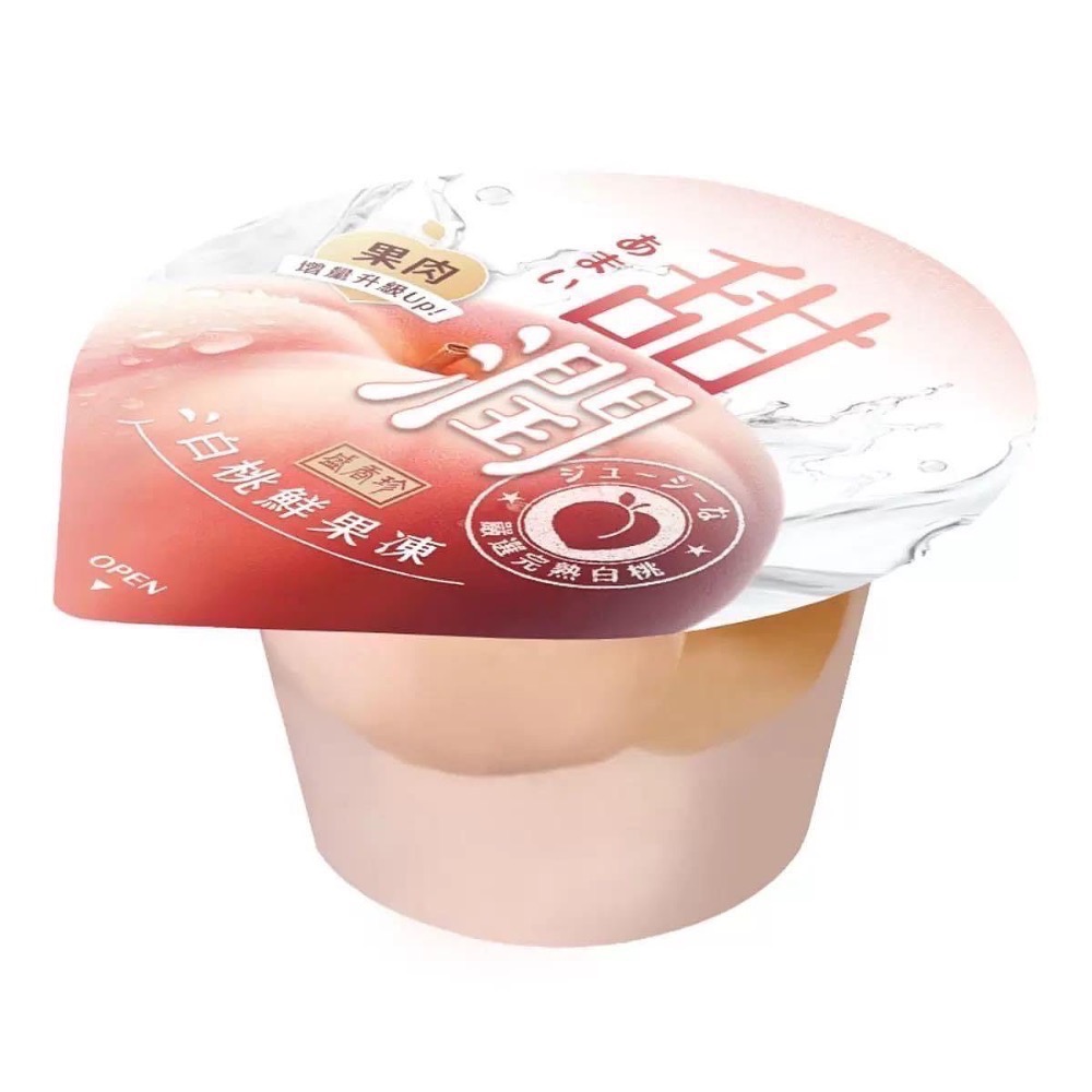 盛香珍甜潤白桃鮮果凍 300公克X10入-吉兒好市多COSTCO代購-細節圖6