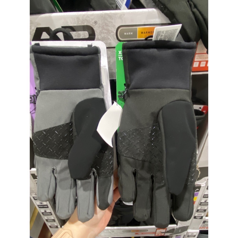 Head 防潑水保暖可觸屏手套-灰/黑 尺寸XS/S/M/L/XL-吉兒好市多COSTCO代購-細節圖2