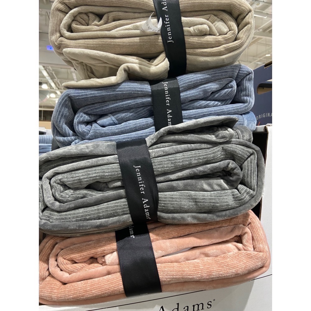 🎉現貨特價！Jennifer Adams燈芯絨柔軟舒適毯 尺寸152X177公分700GSM-吉兒好市多COSTCO-細節圖3