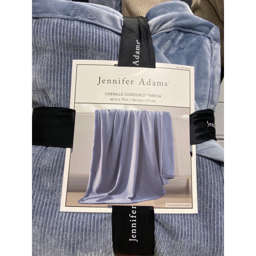 🎉現貨特價！Jennifer Adams燈芯絨柔軟舒適毯 尺寸152X177公分700GSM-吉兒好市多COSTCO-細節圖5