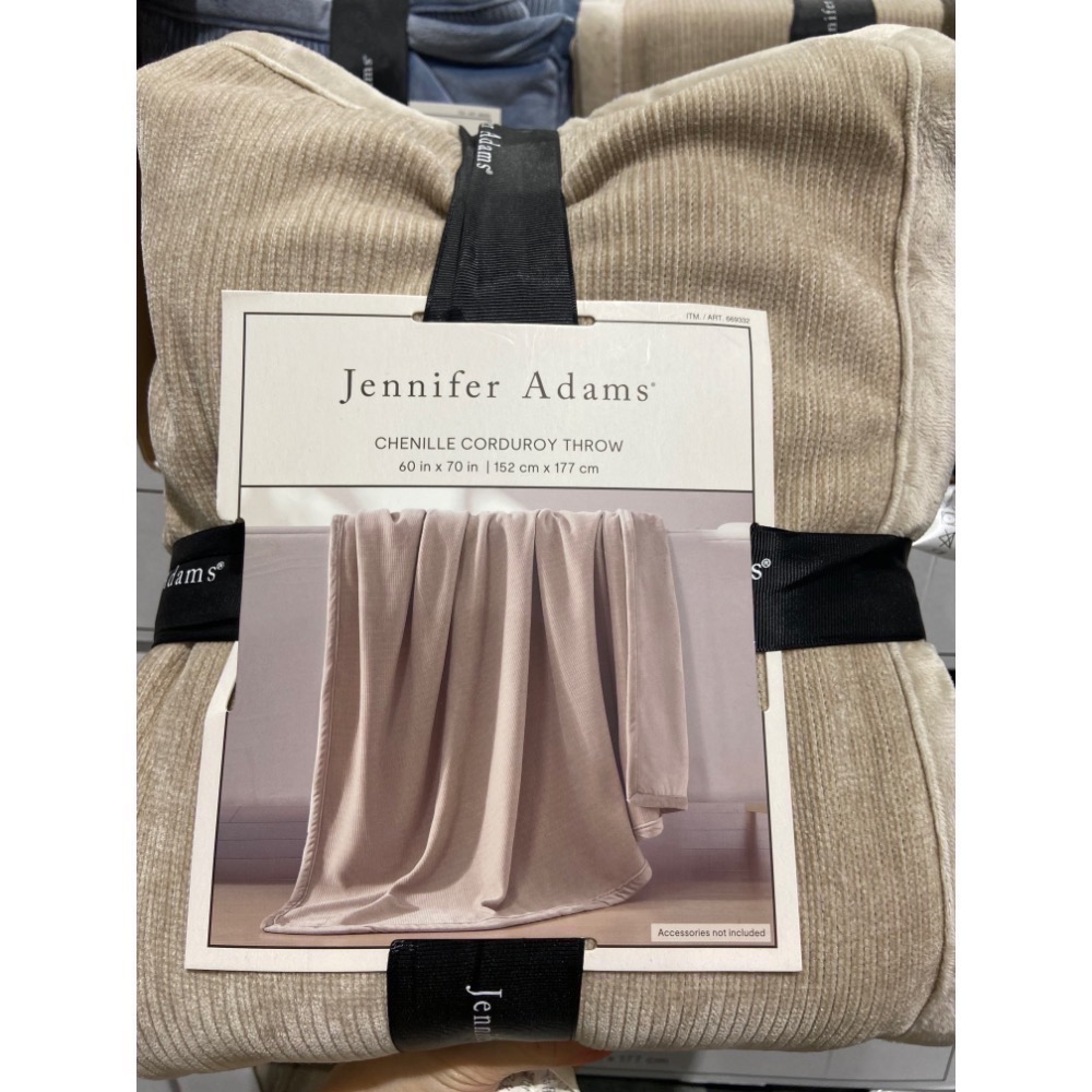🎉現貨特價！Jennifer Adams燈芯絨柔軟舒適毯 尺寸152X177公分700GSM-吉兒好市多COSTCO-細節圖6