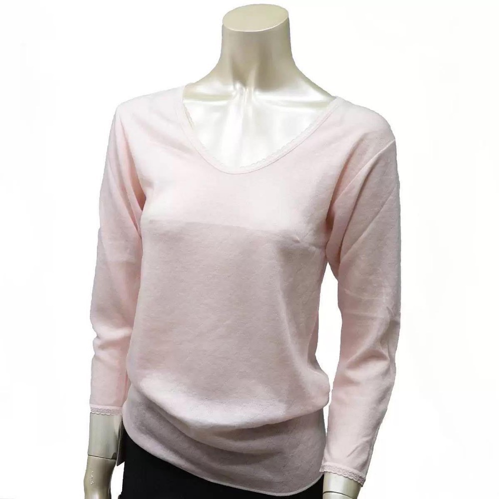 🎉現貨特價！日本製女混羊毛衛生衣(女羊毛混紡衛生衣) 亞洲尺寸:M~LL-吉兒好市多COSTCO代購-細節圖2