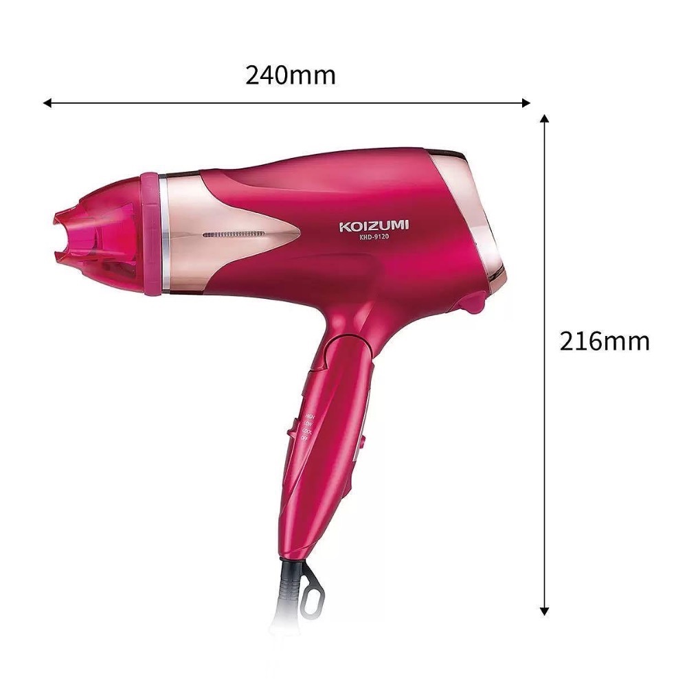 🎉現貨特價！KOIZUMI 極潤雙倍負離子毛麟修護吹風機 KHD-G120-PE-吉兒好市多COSTCO線上代購-細節圖6