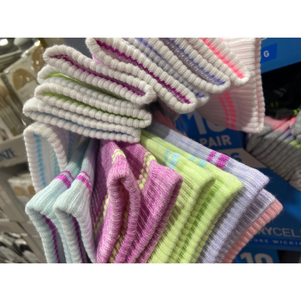 PUMA 兒童中筒襪10雙入 尺寸:19-21公分/21-23公分-吉兒好市多COSTCO代購-細節圖7