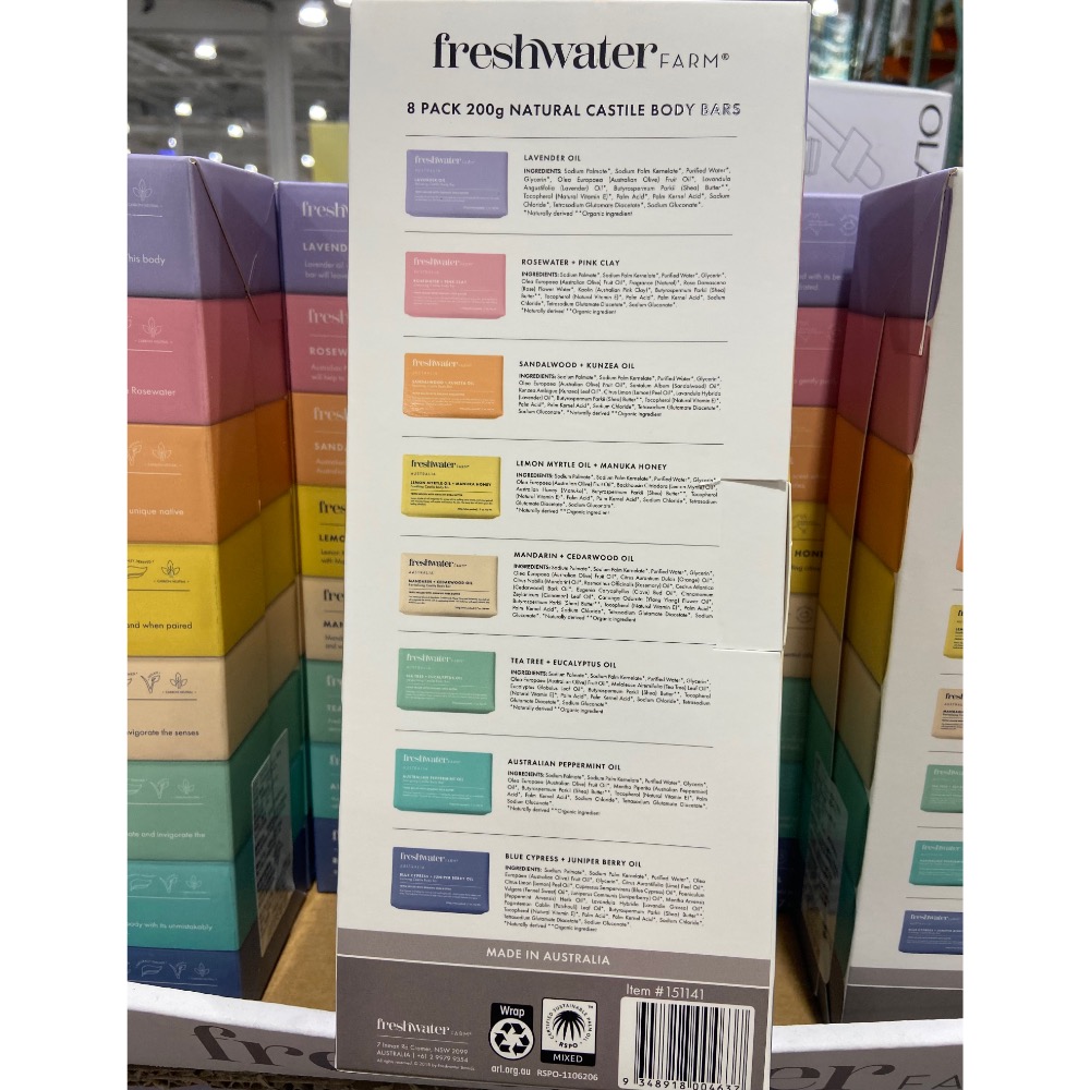 FRESHWATER FARM 香皂組合 200公克8入-吉兒好市多COSTCO代購-細節圖3