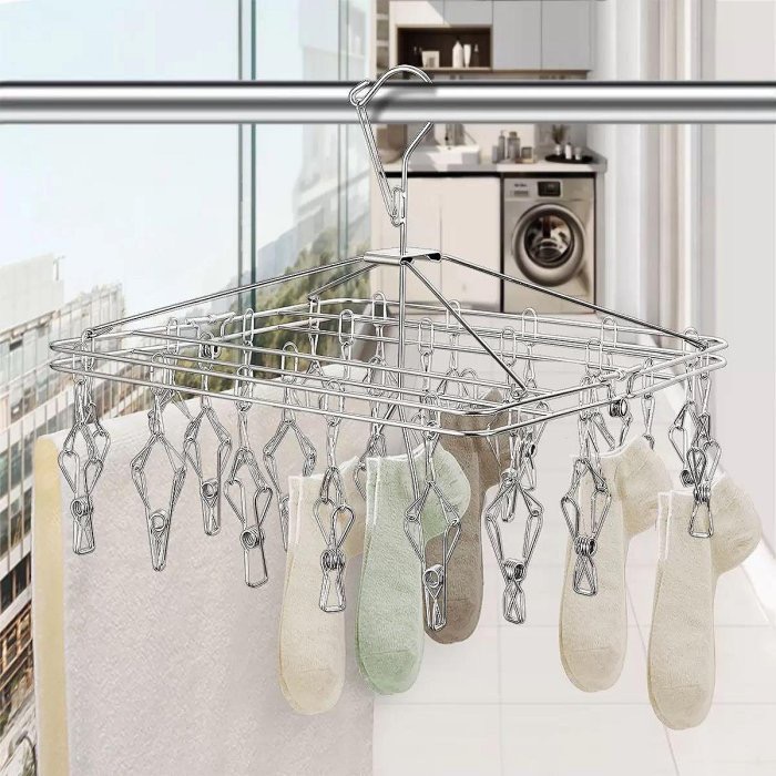 OASISWJ 不鏽鋼曬衣夾2入組 28+28夾(不鏽鋼曬衣夾28夾X2件組)-吉兒好市多COSTCO代購-細節圖8