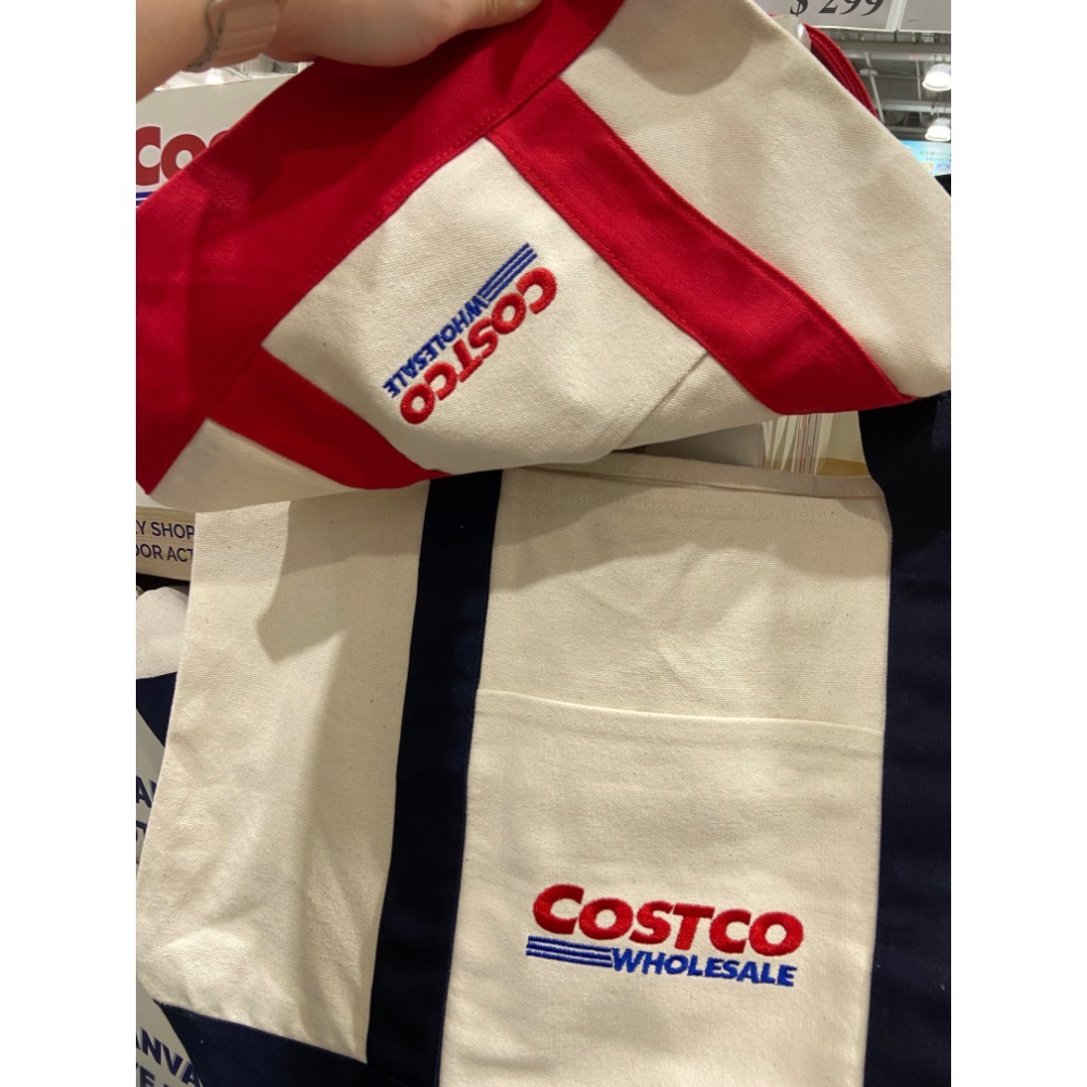 COSTCO 好市多棉質購物袋 大袋+小袋/組-吉兒好市多COSTCO代購-細節圖4