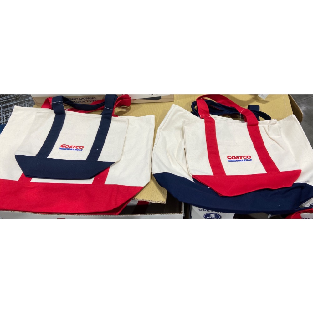 COSTCO 好市多棉質購物袋 大袋+小袋/組-吉兒好市多COSTCO代購-細節圖9