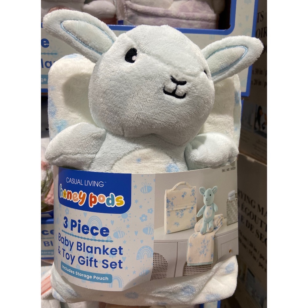 🎉現貨特價！CASUAL LIVING 兒童玩偶蓋毯禮品組 玩偶+蓋毯+布製收納袋-吉兒好市多COSTCO 代購-細節圖2