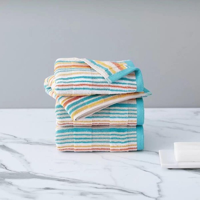 🎉現貨特價！WELHOME 色織緹花純棉毛巾3入組 尺寸:40X76公分-吉兒好市多COSTCO代購-細節圖2