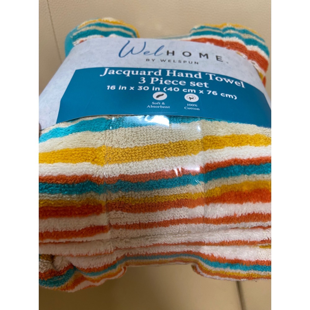 🎉現貨特價！WELHOME 色織緹花純棉毛巾3入組 尺寸:40X76公分-吉兒好市多COSTCO代購-規格圖11