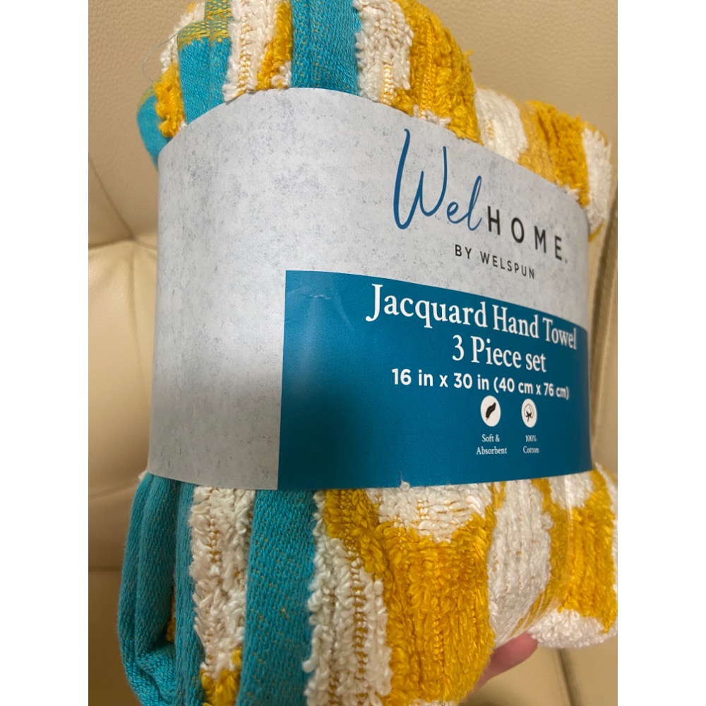 🎉現貨特價！WELHOME 色織緹花純棉毛巾3入組 尺寸:40X76公分-吉兒好市多COSTCO代購-規格圖11