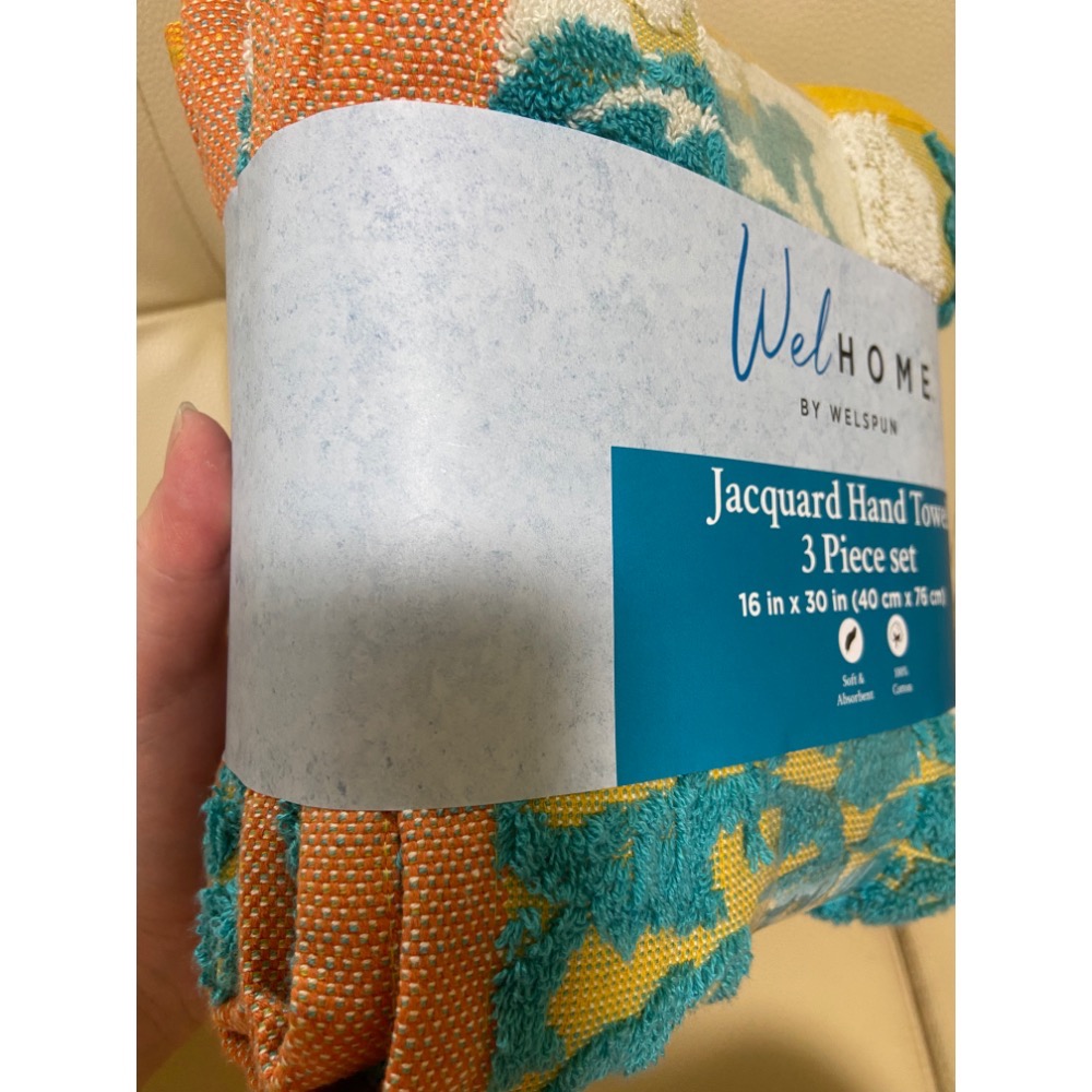 🎉現貨特價！WELHOME 色織緹花純棉毛巾3入組 尺寸:40X76公分-吉兒好市多COSTCO代購-規格圖11