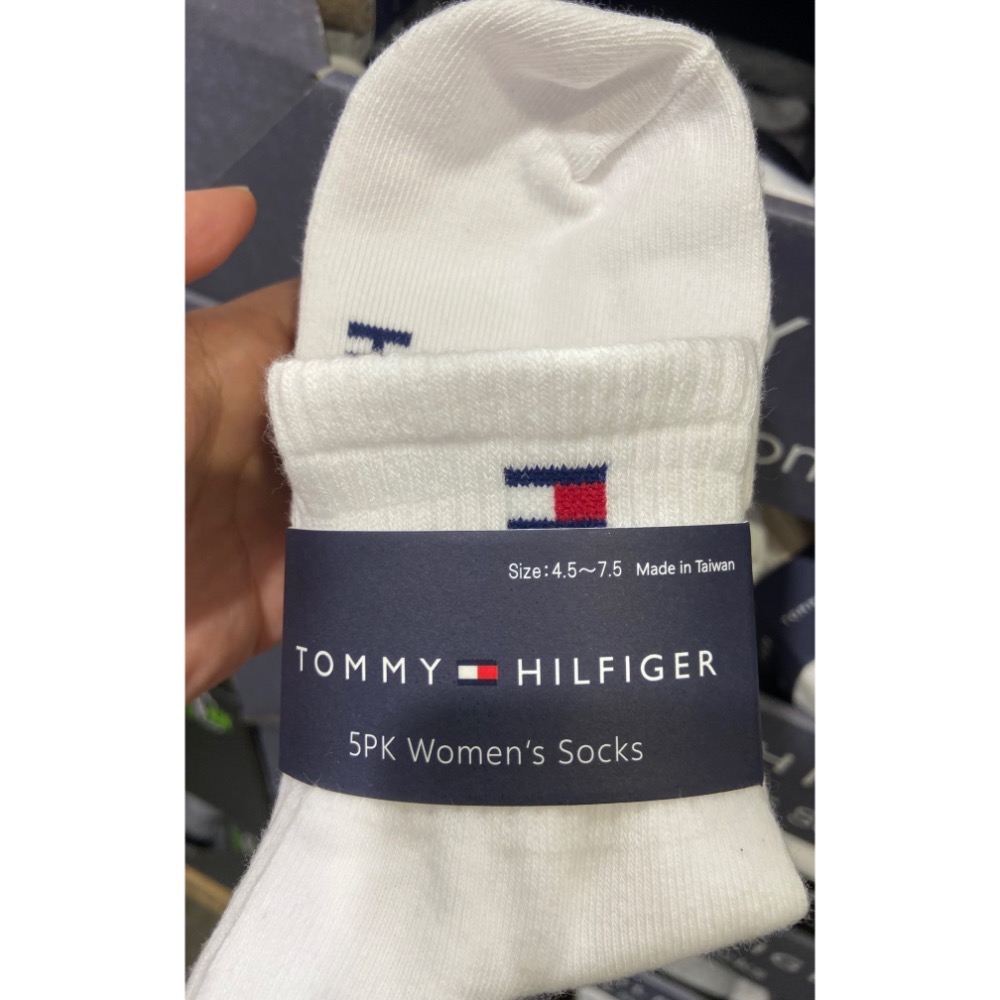 🎉現貨特價！TOMMY HILFIGER 女中筒襪五入組 單一尺寸 二種顏色組合可選-吉兒好市多COSTCO代購-細節圖3