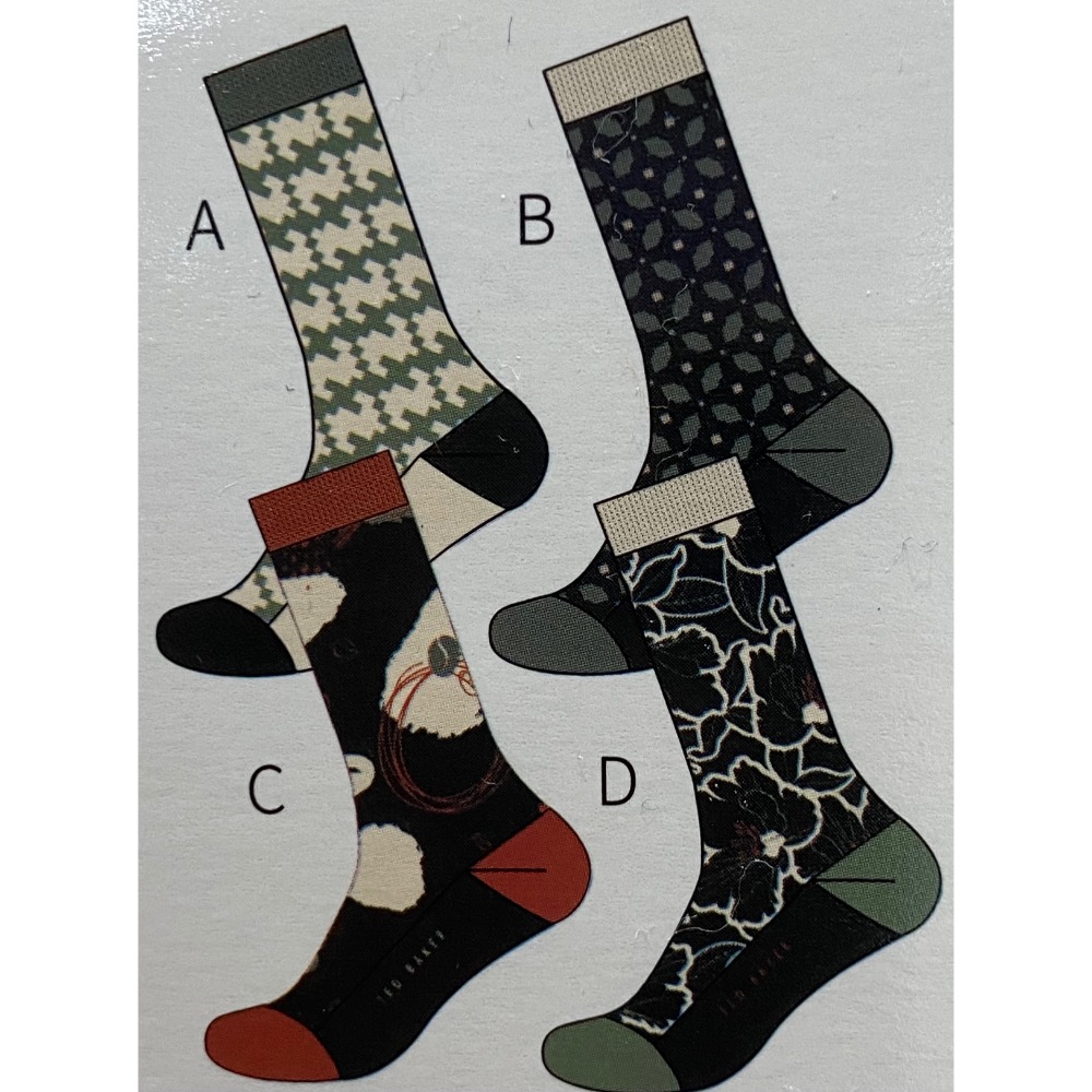 TED BAKER女中筒襪四入組 單一尺寸-吉兒好市多COSTCO代購-細節圖4