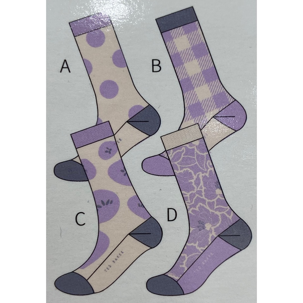 TED BAKER女中筒襪四入組 單一尺寸-吉兒好市多COSTCO代購-細節圖6