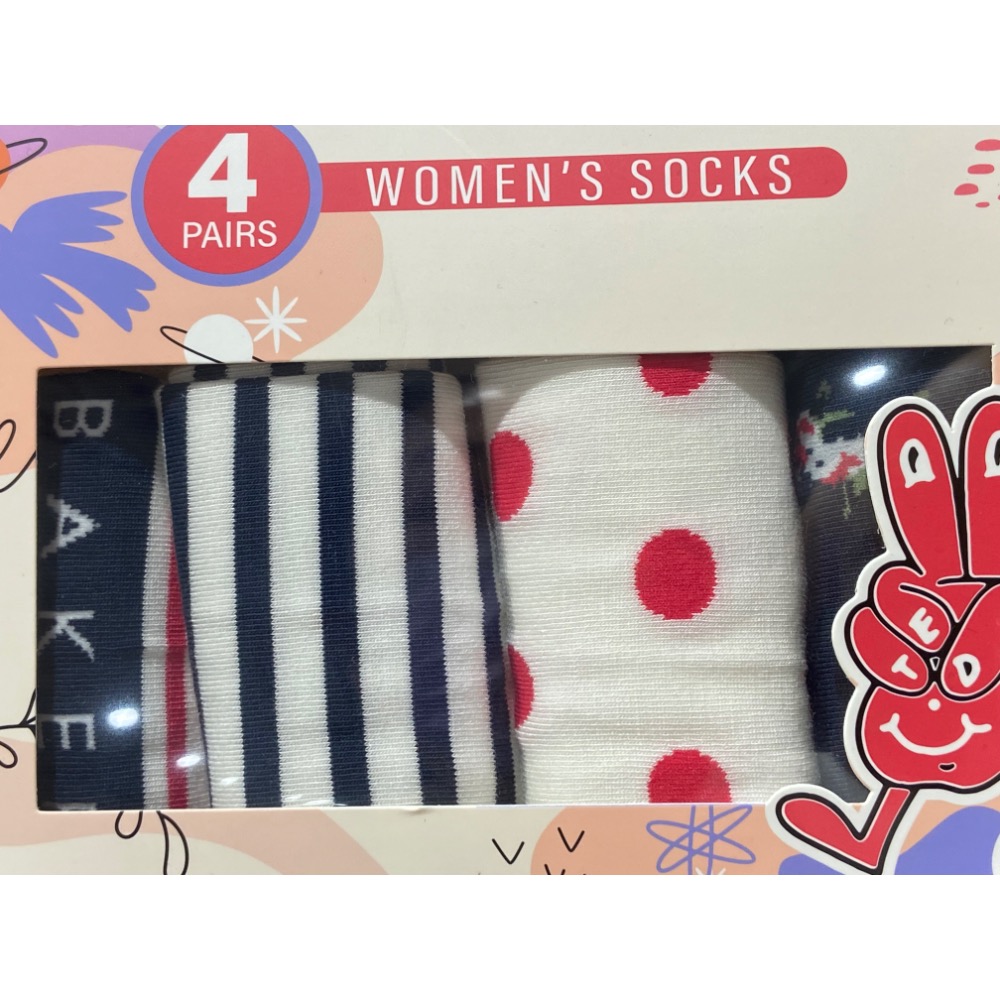 TED BAKER女中筒襪四入組 單一尺寸-吉兒好市多COSTCO代購-細節圖7