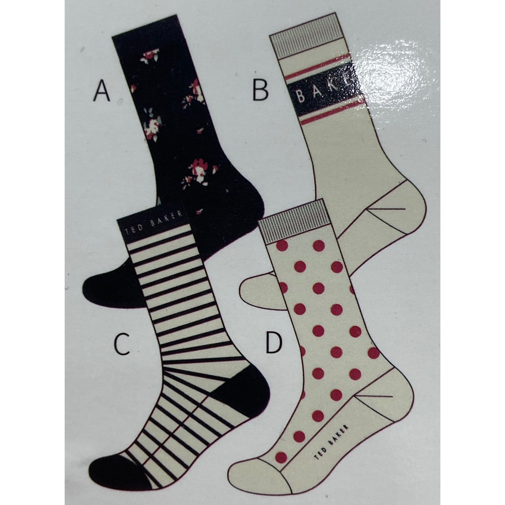 TED BAKER女中筒襪四入組 單一尺寸-吉兒好市多COSTCO代購-細節圖8
