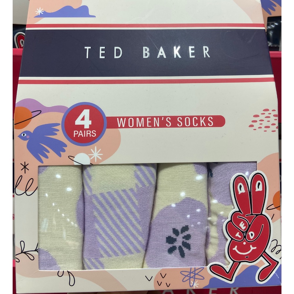 TED BAKER女中筒襪四入組 單一尺寸-吉兒好市多COSTCO代購-規格圖11