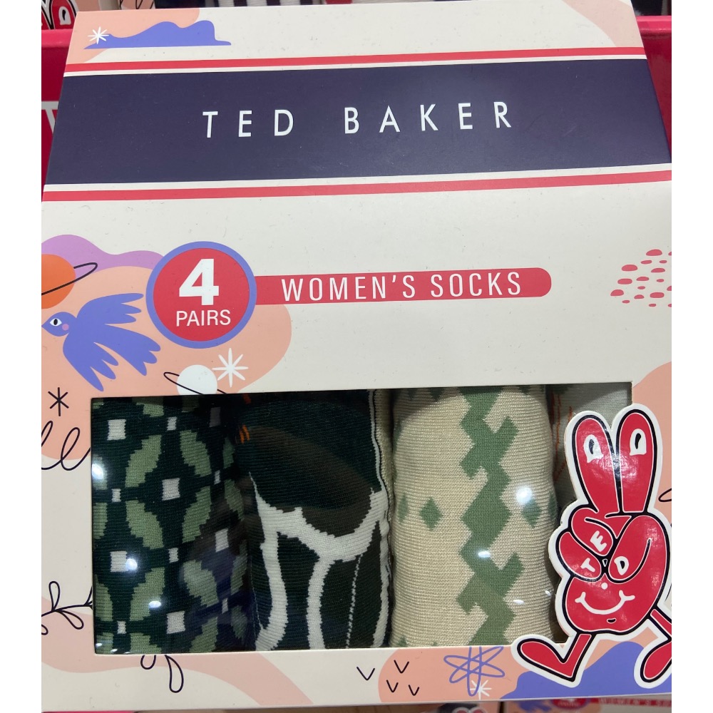 TED BAKER女中筒襪四入組 單一尺寸-吉兒好市多COSTCO代購-規格圖11
