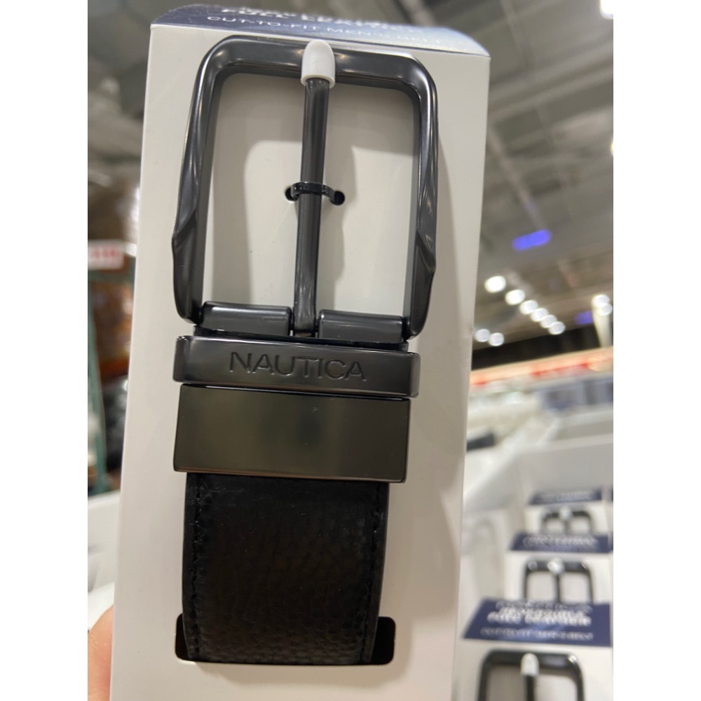 🎉現貨特價！NAUTICA 男真皮可翻轉皮帶 腰圍32-42吋(二色可選:黑/咖)-吉兒好市多COSTCO代購-細節圖3