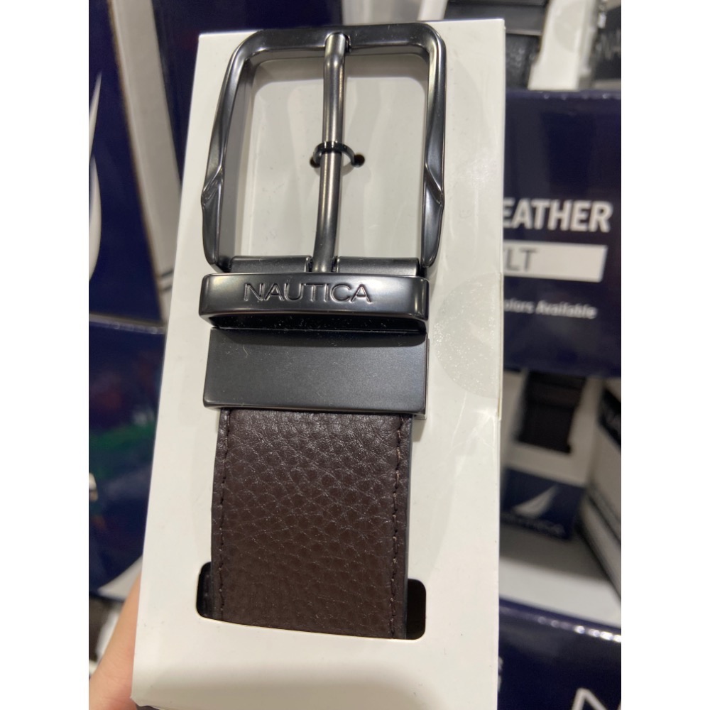 🎉現貨特價！NAUTICA 男真皮可翻轉皮帶 腰圍32-42吋(二色可選:黑/咖)-吉兒好市多COSTCO代購-細節圖5