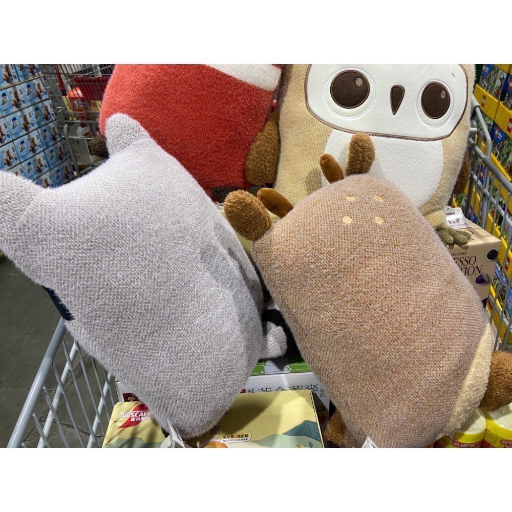 森林動物絨毛玩偶 4款可選:貓頭鷹/狐狸/浣熊/小鹿-吉兒好市多COSTCO代購-細節圖3