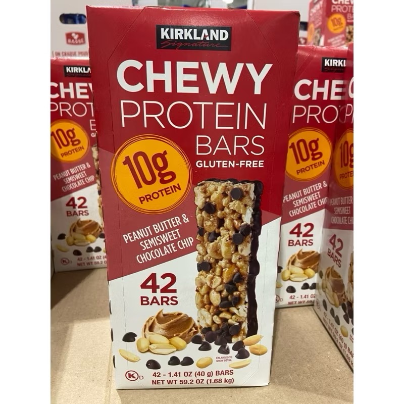 KIRKLAND SIGNATURE 科克蘭花生巧克力蛋白能量棒 40公克X42入-吉兒好市多COSTCO代購-細節圖2