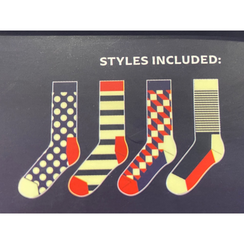 🎉現貨特價！Happy Socks 男襪四入組禮盒 單一尺寸 二款組合可選-吉兒好市多COSTCO代購-細節圖3